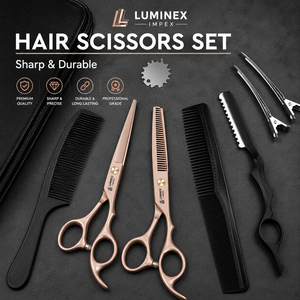 NYBL-55 5.5inch Straight <b>Left</b>-<b>handed</b> <b>Scissors</b> JAPAN 440C Sharp 58-59HRC Hardness Stainless Steel Handle Barber Shears Hair 28 - Product Image 6