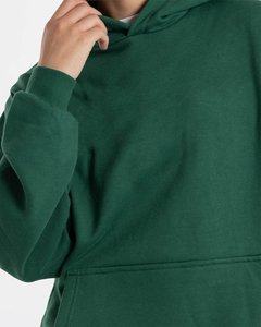 Sudadera con capucha de invierno para mujer, personalizada, de alta calidad, al por mayor, con hombros caídos, bolsillo tipo bolsa, puños acanalados y parte delantera con acabado stonewashed. - Product Image 4