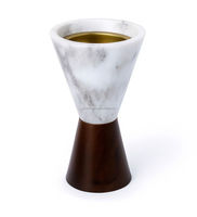 Brûleur d'encens indien en résine et bois de bambou, avec couvercle, motif boule dorée, élégant, pour aromathérapie, décoration religieuse, fait main, pour la maison, très demandé