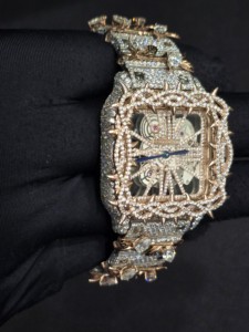 Reloj de Lujo Roger Vivier con Diamantes para Hombre y Niño, Cuarzo Analógico, Cuadrado, Acero Inoxidable, 41 mm, Cristal de Zafiro, Edición Limitada - Product Image 2