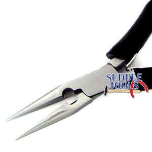 Alicates de punta fina LS, cortadores laterales de acero inoxidable, mordazas lisas, herramientas para bricolaje, óptica, joyería y relojería, 130 mm - Product Image 1