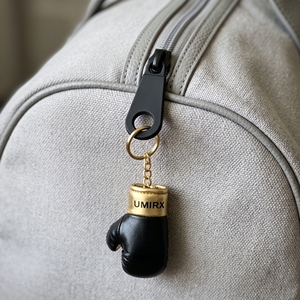 Llavero de Lujo con Mini Guante de Boxeo Negro y Dorado, Anillo para Llaves con Herrajes Dorados, Regalo para Gimnasio, para Hombres, Colgante para Bolso, Logotipo Personalizado - Product Image 4