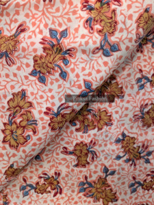 Tela de Algodón 100% Sostenible, Estampada a Mano, Diseño Floral Étnico de Jaipur, Textil de Algodón para Ropa de Mujer y Decoración del Hogar - Product Image 6