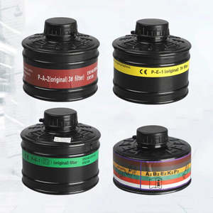 Masque à gaz en gros, cartouche filtrante à simple cartouche de 40 mm, cartouche filtrante à charbon actif, peinture industrielle par pulvérisation, fumée - Product Image 3