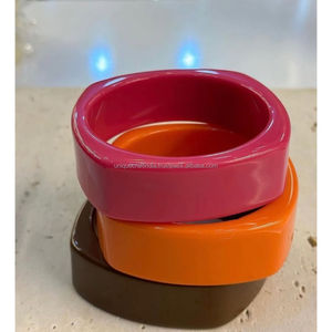 Bracelet rond en résine solide fait main de haute qualité 202, artisanat unique d'Inde, pour femmes et filles, bracelet tendance, excellent - Product Image 5