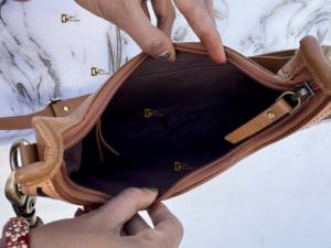 Nouveauté 2026 : Sac à main bandoulière en cuir sculpté à la main, style bohème gypsy, fait main, élégant, style western - Product Image 6