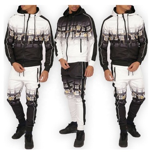 Diseño de Logotipo Personalizado, Crea Tu Propio Conjunto Deportivo de 2 Piezas para Hombre, Ropa de Gimnasio, Chándal para Correr, Estilo Americano - Product Image 1