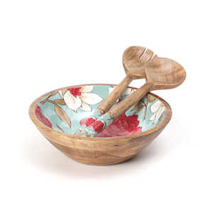 Cuencos de Madera Esmaltada Hechos a Mano, Diseño Minimalista, Cuencos Decorativos para Servir Ensaladas, Aperitivos, Frutas, Vajilla de Cocina, Camping - Product Image 1