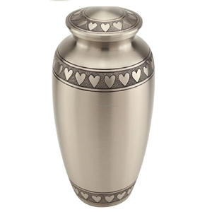 Urnes de crémation pour adultes en laiton de haute qualité et en étain avec urnes funéraires en métal fini de couleur rose pour cendres humaines - Product Image 3