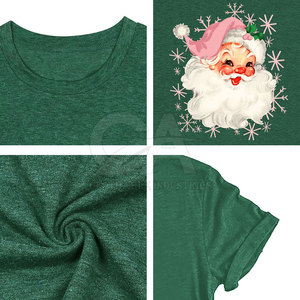 Artistic <b>Christmas</b> Print Design With Comfortable Cotton Feel And Bright Holiday Character <b>Women</b> <b>Christmas</b> <b>T</b>-<b>Shirt</b> - Product Image 6