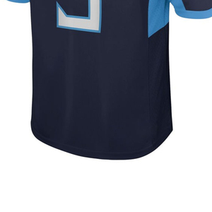 Camiseta de Fútbol Americano Unisex Personalizada, Transpirable, de Poliéster de Secado Rápido, Cuello en V, Manga Corta, Número de Equipo, Talla Grande - Product Image 4