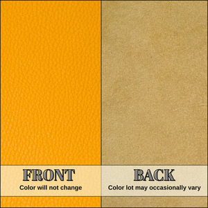 Pebble Grain Yellow <b>Leather</b> Hide Designed For Custom Purses Wallets Watchbands Bookbinding Upholstery With Perfect Finish - Product Image 6
