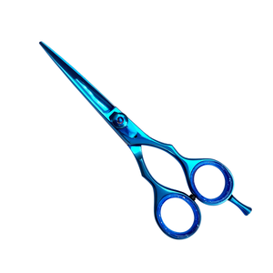 Tijeras de Belleza Profesionales para Salón, de Acero Inoxidable con Mango de Cerámica, para Diestros, 32 Dientes, Punta Redonda y Afilada, Herramienta de Barbería - Product Image 1