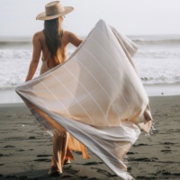 Couvertures de luxe turques personnalisées, jet pur XL, jeté léger, serviette de plage, pique-nique, linge de lit Double, couverture en coton