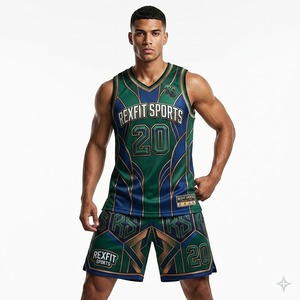 Conjunto Deportivo Personalizado sin Mangas para Hombre, Jersey y Pantalones Cortos de Entrenamiento, Uniforme Deportivo Ligero y Transpirable - Product Image 2
