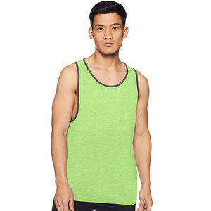 Camiseta sin mangas de poliéster de secado rápido para hombre, chaleco deportivo con cremallera frontal, transpirable, para fitness y yoga - Product Image 1