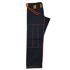 ชุดโชยอโรลแบบกำหนดเอง # ชุดยูโด/บราซิลเลี่ยนยิวยิตสู ยี่ห้อ Competitor Retro รุ่น Bjj Kimono สีน้ำเงินเข้มขอบสีส้ม สำหรับผู้ชาย ผลิตจากผ้าฝ้าย 100% ทนทาน เหมาะสำหรับการฝึกศิลปะการต่อสู้ - Product Image 5