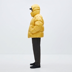 Hooded Puffer Jacket High Neck Quilted <b>Winter</b> Jacket <b>Warm</b> Insulated Outdoor Casual <b>Coat</b> - Product Image 4