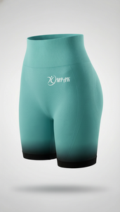 Shorts taille haute sans couture, respirants, écologiques, pour femme, avec effet froncé aux fesses, compression, pour le cyclisme, le fitness et le yoga - Product Image 2