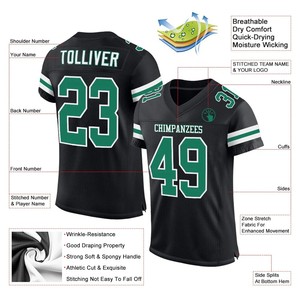 OEM ODM Service Custom Football Team Jerseys 100% Polyester Quick Dry Breathable Moisture Wicking Factory Discount Wholesale - Product Image 2