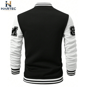 Wholesale <b>Mens</b> Oversized Number 13 Towel Patchwork Cotton Fleece Body <b>Faux</b> <b>Leather</b> Sleeves Classic Letterman Varsity <b>Jackets</b> - Product Image 3