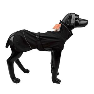 Collo alto girocollo idrorepellente Softshell giacca cane per la primavera autunno inverno inverno cappotti caldi cucciolo gilet Comfort-nero - Product Image 1
