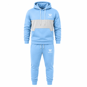 Wholesale <b>Boys</b> Heavyweight Hooded Athletic Tracksuit Two Piece Set Custom Printed Logo Zip Jacket Jogger Pants Breathable - Product Image 2