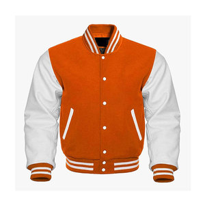 Varsity Bomber <b>Jacket</b> Lightweight Casual Spring Fall Windbreaker Button up Coat - Product Image 4