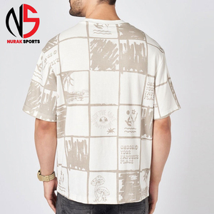 Camiseta de Hombre Personalizada, 100% Algodón, 220GSM, Transpirable, Hombros Caídos, Cuello Redondo, Corte Holgado, Estilo Vintage 2026 - Product Image 3
