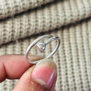 Minimalist Brass Wrap <b>Ring</b> Silver plated <b>Dainty</b> Geometric Womens Wholesale <b>Ring</b> - Product Image 6