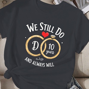 เรายังคงทำเสื้อยืดแขนสั้นสำหรับผู้หญิงพิมพ์ลายลำลอง10ปี - Product Image 3