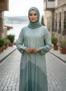 Women's Premium <b>Modest</b> Clothing Breathable Jazz Crepe Full-Length Abaya Khimar Women's Maxi Robe <b>Sets</b> - Product Image 6