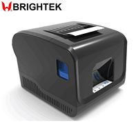 Impresora Térmica POS BRIGHTEK de 80 mm con Cortador Automático, Blanco y Negro, 203 DPI, 220 mm/s, Compatible con Códigos de Barras 1D/2D, Interfaces de Stock