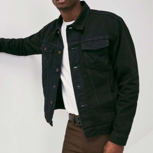 Best-Selling OEM Winter Men's Stylish Denim Jean Rain Jacket Premium Quality Long Sleeve High Street Style for <b>Boys</b> - Product Image 1