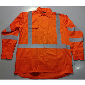 High Quality 878 Customized Logo <b>Sunscreen</b> UPF 50+ AS/NZS 4602.1 100% Cotton High Visibility Safety Shirts for Men 2026 OEM - Product Image 5