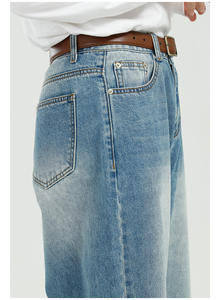 Jeans vintage personnalisés pour hommes, jeans pour hommes grande taille, jeans respirants, prix de gros, jeans baggy pour hommes - Product Image 2