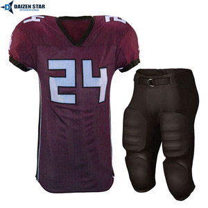 Uniforme de football américain unisexe pour adultes à manches courtes, anti-humidité, protection UV (UPF 50), noms et numéros d'équipe personnalisés - Product Image 3