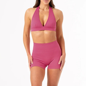 Conjunto Deportivo de Sujetador Deportivo y Pantalones Cortos para Mujer, Conjunto de Dos Piezas para Correr, Fitness, Pilates y Yoga - Product Image 5