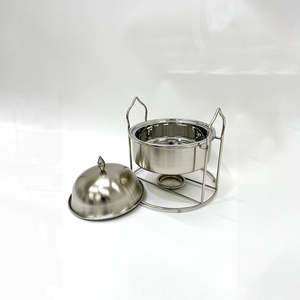 Chauffe-Plat de Luxe en Acier Inoxydable Qualité Alimentaire, Réchaud de Buffet 3L avec Chauffage à la Vapeur et Contrôle de Température - Product Image 2