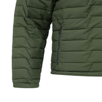 Veste matelassée à capuche imperméable et chaude pour l'hiver, avec logo brodé personnalisé, nouvelle collection, vente en gros