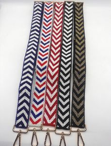 Chevron Beaded Purse Strap Adjustable Beaded <b>Bag</b> Strap Clear <b>Bag</b> Handmade Bead Accessory Game Day <b>Camera</b> Strap - Product Image 1