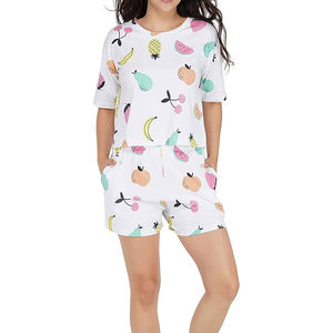 Servicios OEM, Conjuntos de Dos Piezas para Mujer, Superventas, para Usar en Verano, 100% Algodón, Conjunto de Camiseta y Pantalones Cortos para Mujer con Talla Personalizada - Product Image 1