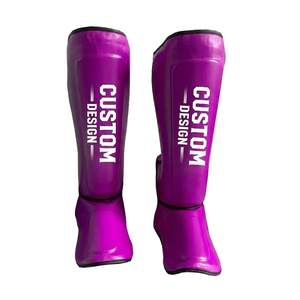 สนับแข้ง PU แบบสั่งทำพิเศษ สีดำ ปิดด้วยแถบตีนตุ๊กแก น้ำหนักเบา สำหรับป้องกันการบาดเจ็บในการเล่นกีฬา สำหรับผู้ใหญ่ - Product Image 3