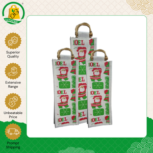 Sacs fourre-tout en jute de haute qualité, fabriqués en Inde, nouveau style, pour usage quotidien, avec impression tendance, pour une bouteille, en vente par un exportateur indien - Product Image 4