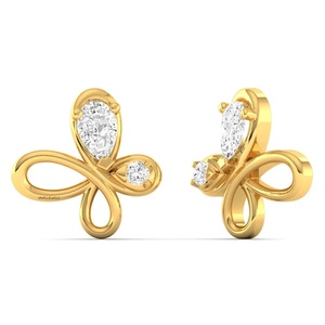 Pendientes de Diamantes de Oro Amarillo para Mujer, Corte Pera, Diamantes Cultivados en Laboratorio, Románticos, para Uso Diario, Oro de 10K, 14K, 18K, Plata 925, 935 - Product Image 2