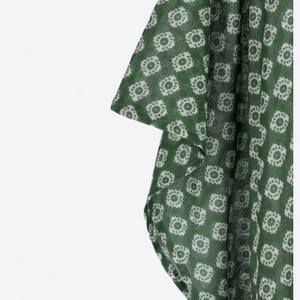 Vestido Kaftán Mini de Playa Bohemio Tejido de Algodón Estampado Ecológico con Cuello en V, Borlas y Diseño Asimétrico Transpirable - Fabricante - Product Image 2