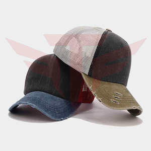 Gorra Trucker de Lona Sólida Tactus Industries, Ajustable, de 6 Paneles, Estilo Vintage Desgastado, Unisex, Casual, 100% Poliéster, Color Cobre Dorado - Product Image 6