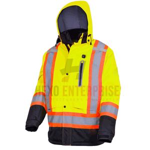 Chaqueta de trabajo de seguridad de alta calidad personalizada 2024, diseño personalizado con cremallera a prueba de agua para trabajadores, incluido el soporte de logotipo personalizado - Product Image 1