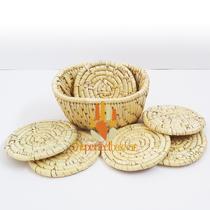 Posavasos Redondo de Hierba Monj, Diseño Clásico Ecológico - Product Image 2