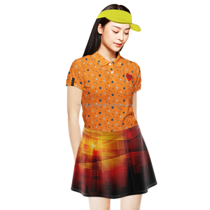 Directo de fábrica personalizado Denim Batik PANA cuello en V vestido de tenis para mujeres de secado rápido deportivo estirable Golf - Product Image 1